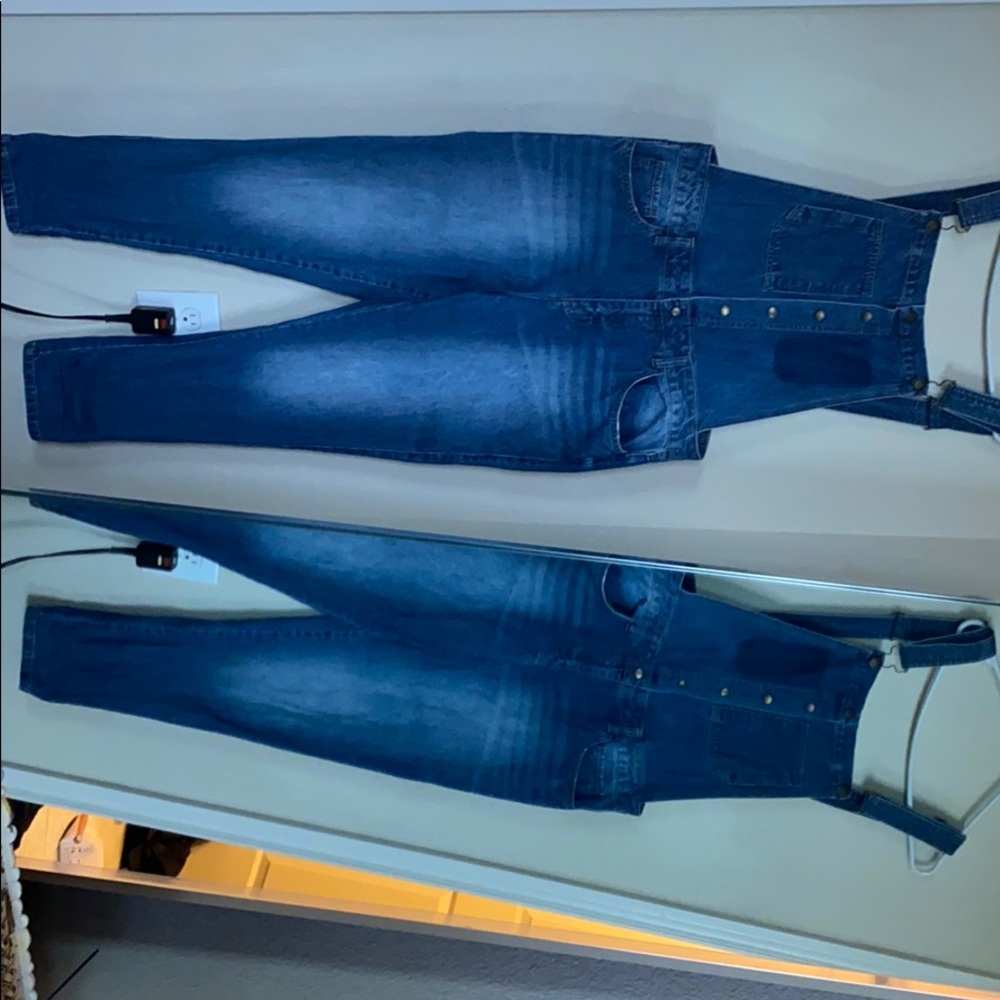 Denim overalls